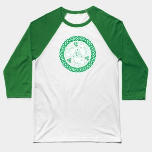 Celtic Triskele Hares Baseball T-Shirt